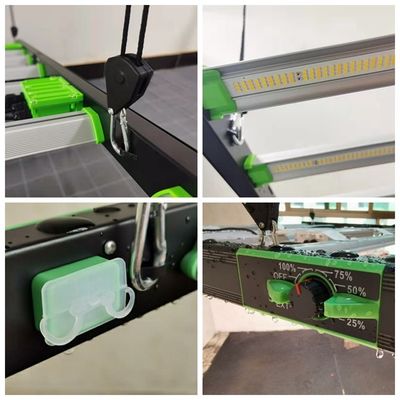 1700umol/s 630W बागवानी एलईडी ग्रो लाइट्स 650W Dimmable पूर्ण स्पेक्ट्रम