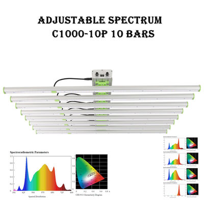 2500μMol 10 बार्स EPAR 760nm प्लांट एलईडी ग्रो लाइट्स 1000W SMD3030